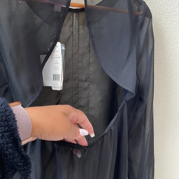 Romeo & Juliet Couture Sheer Blouse - Picture 12 of 12